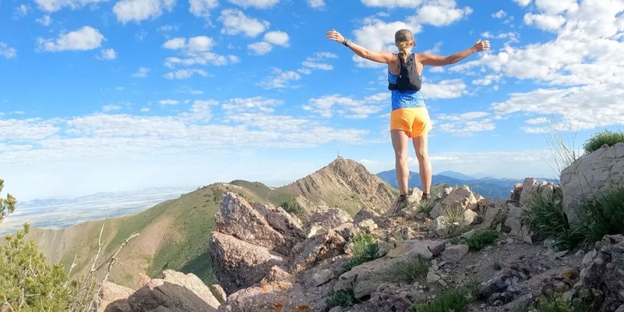 Tara Warren taking in the view during a run. 