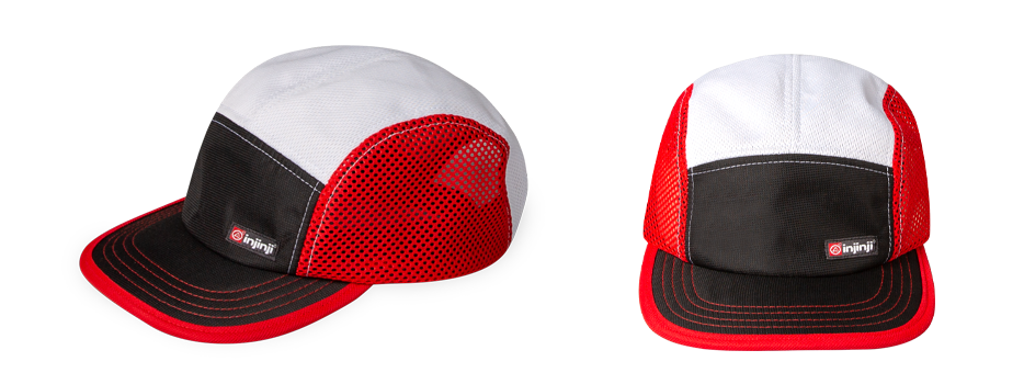 Injinji's newest gear, the five-panel active cap.